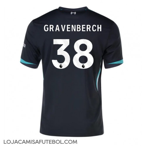 Camisa de Futebol Liverpool Ryan Gravenberch #38 Equipamento Secundário 2024-25 Manga Curta